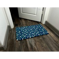 White Bluish 18x30 Door Mat 